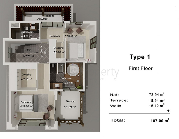 Villen im Stadtteil Hadjisekiller - Antalya