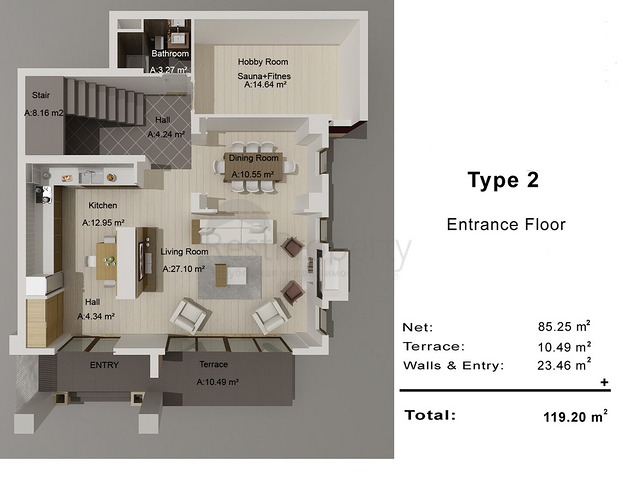Villen im Stadtteil Hadjisekiller - Antalya