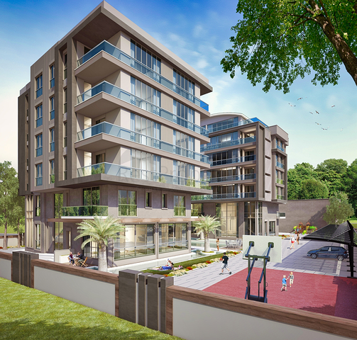 Apartments mit 4+1 und 5+1 Duplex im Wohnbezirk Altynova - Antalya