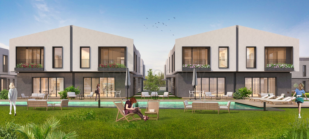 5+1-Villen in einem Komplex in der Region Doshemealty - Antalya