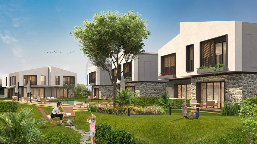 5+1-Villen in einem Komplex in der Region Doshemealty - Antalya