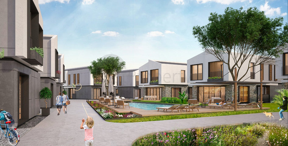 5+1-Villen in einem Komplex in der Region Doshemealty - Antalya