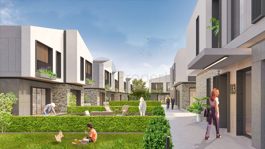 5+1-Villen in einem Komplex in der Region Doshemealty - Antalya