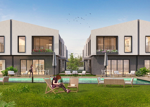 5+1-Villen in einem Komplex in der Region Doshemealty - Antalya