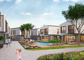 5+1-Villen in einem Komplex in der Region Doshemealty - Antalya