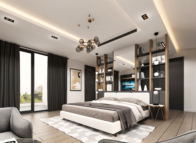 Villa mit 5+2 Grundrissen im Stadtteil Mollayusuf - Antalya