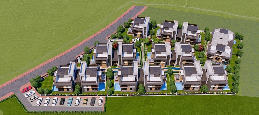 Villa mit 5+2 Grundrissen im Stadtteil Mollayusuf - Antalya