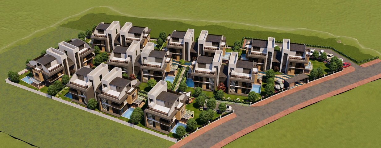 Villa mit 5+2 Grundrissen im Stadtteil Mollayusuf - Antalya