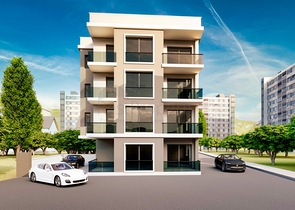 1+1 Wohnung in der Wohngegend Yüksekalan - Antalya 