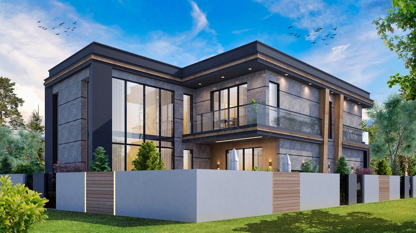 4+1-Villa in der Region Doshemealty - Antalya 