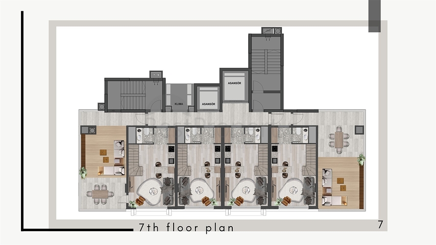 Apartments mit 1+1 Grundriss im Stadtteil Kepez - Antalya 