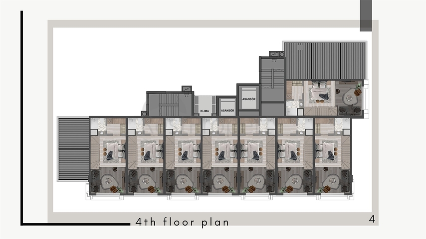 Apartments mit 1+1 Grundriss im Stadtteil Kepez - Antalya 