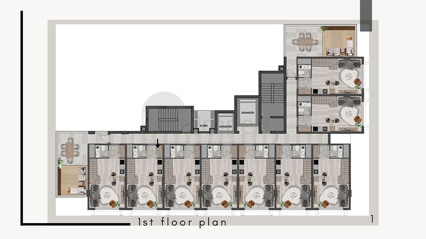 Apartments mit 1+1 Grundriss im Stadtteil Kepez - Antalya 