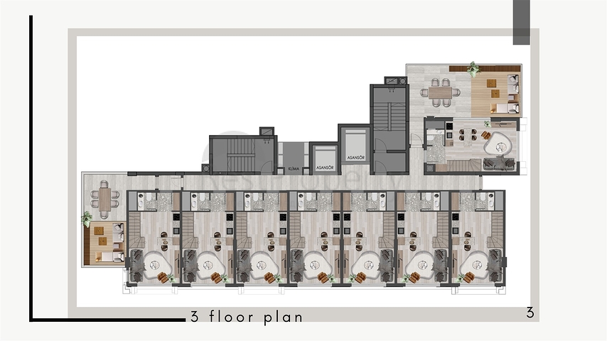Apartments mit 1+1 Grundriss im Stadtteil Kepez - Antalya 