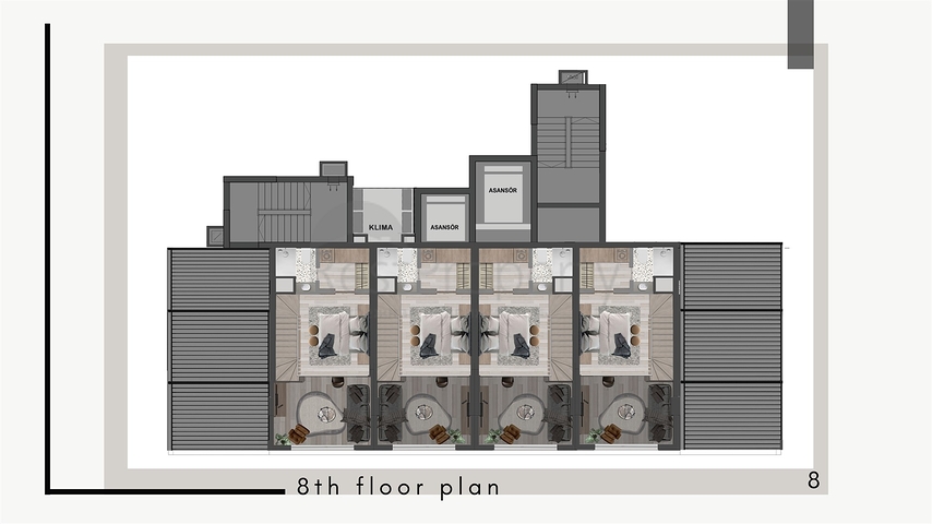 Apartments mit 1+1 Grundriss im Stadtteil Kepez - Antalya 