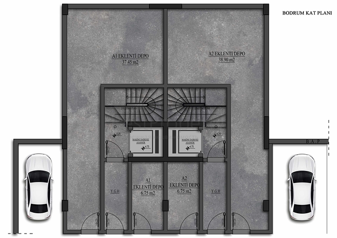 Villa mit 5+1 Grundriss im Stadtteil Mollayusuf - Antalya