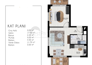 4+1 Wohnung in Altyntasch - Antalya 