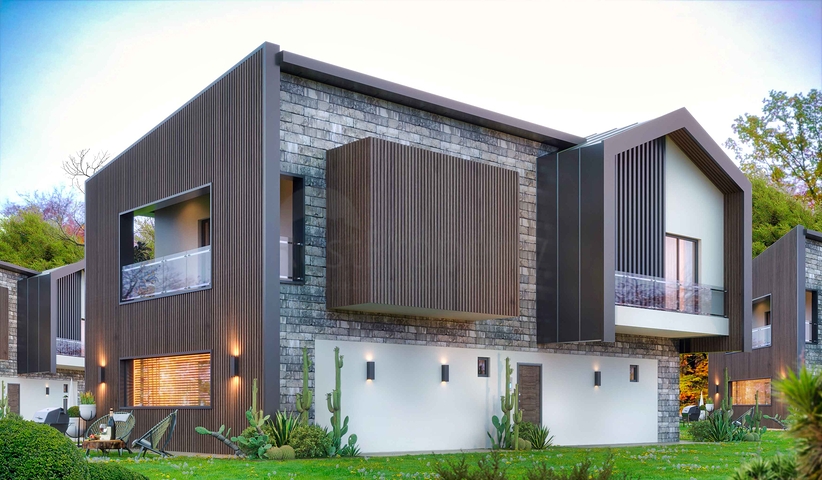 4+1-Villen im Stadtteil Doshemealty - Antalya 