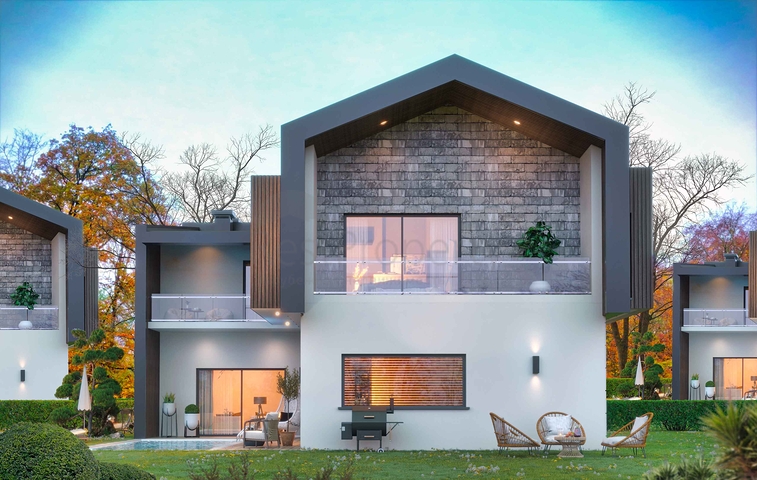 4+1-Villen im Stadtteil Doshemealty - Antalya 