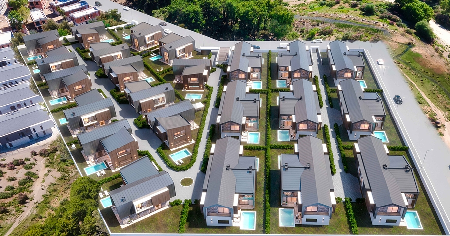 4+1-Villen im Stadtteil Doshemealty - Antalya 