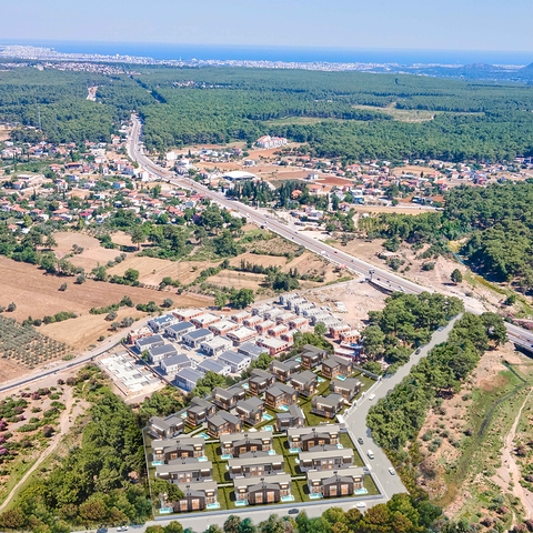 4+1-Villen im Stadtteil Doshemealty - Antalya 