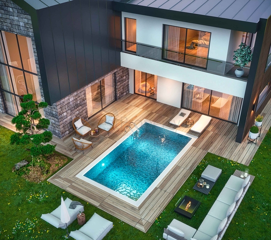 4+1-Villen im Stadtteil Doshemealty - Antalya 