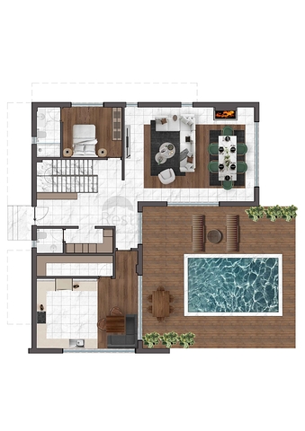 4+1-Villen im Stadtteil Doshemealty - Antalya 