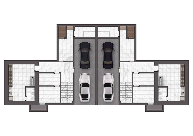 4+1-Villen im Stadtteil Doshemealty - Antalya 