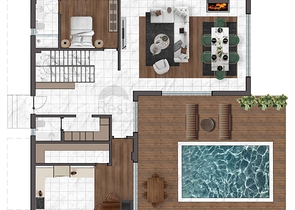 4+1-Villen im Stadtteil Doshemealty - Antalya 