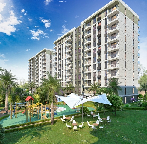 Apartments mit 2+1 und 3+1 Grundrissen im Stadtteil Kepez - Antalya 