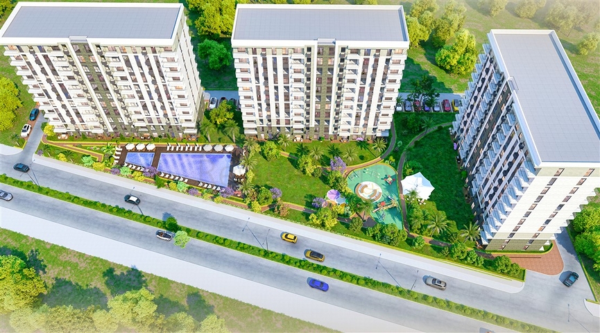 Apartments mit 2+1 und 3+1 Grundrissen im Stadtteil Kepez - Antalya 