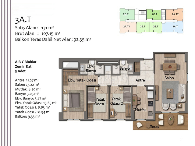 Apartments mit 2+1 und 3+1 Grundrissen im Stadtteil Kepez - Antalya 