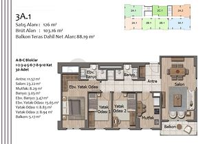 Apartments mit 2+1 und 3+1 Grundrissen im Stadtteil Kepez - Antalya 