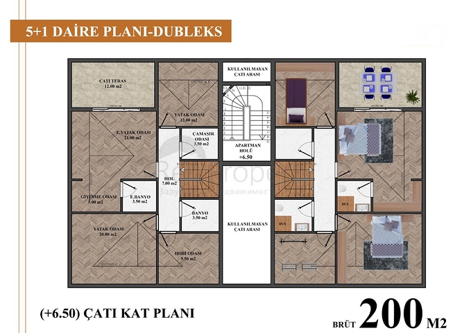 Apartment mit 2+1 Grundriss im Stadtteil Kemer - Antalya 