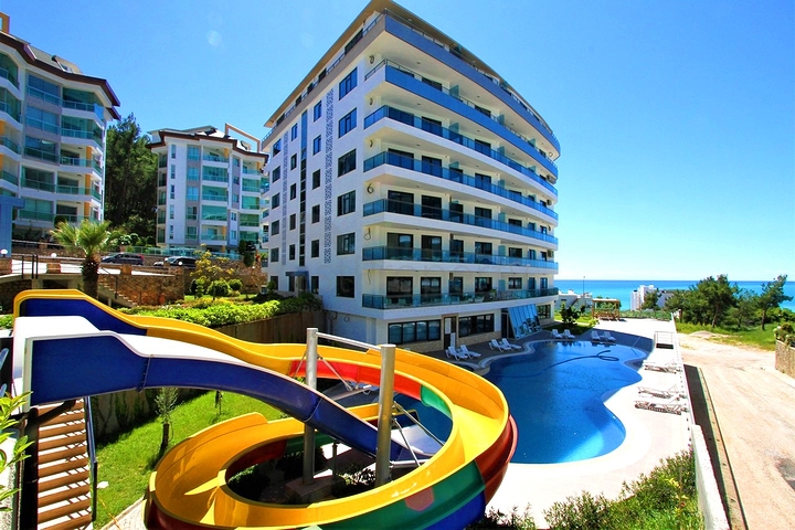 Wohnung 2+1 in einer Wohnanlage mit Hotelinfrastruktur.