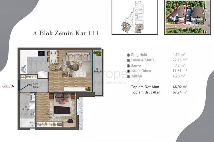 Investitionsprojekt in Altyntaş - Antalya
