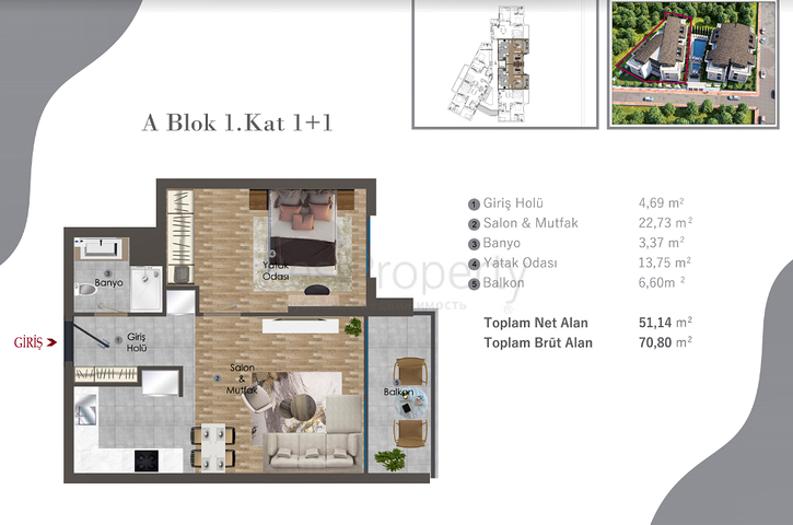 Investitionsprojekt in Altyntaş - Antalya