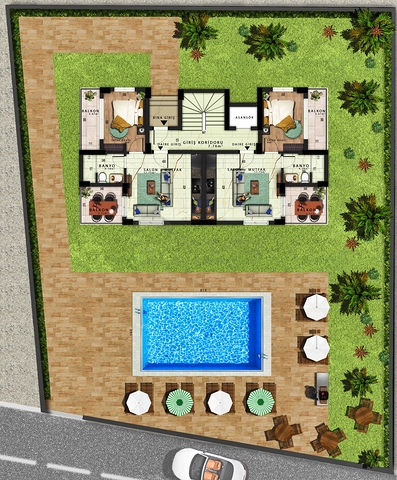 1+1 und 3+1 Duplex-Apartments in Kemer - Antalya 