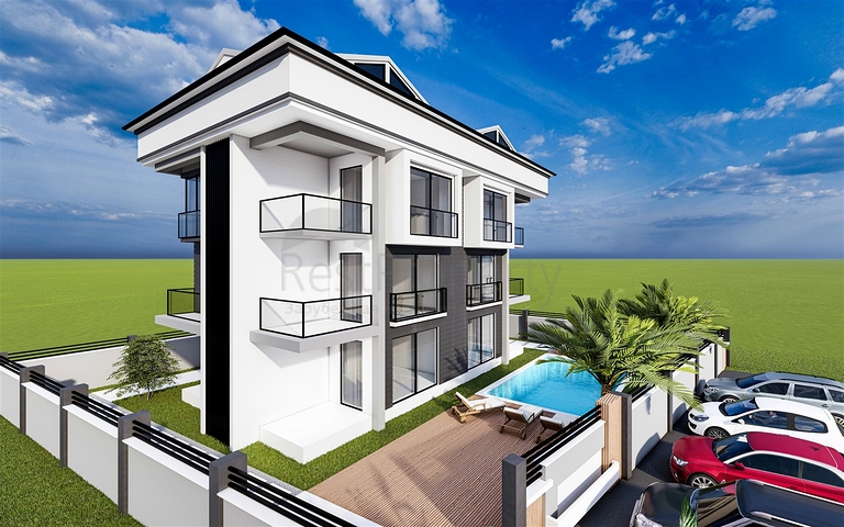 1+1 und 3+1 Duplex-Apartments in Kemer - Antalya 