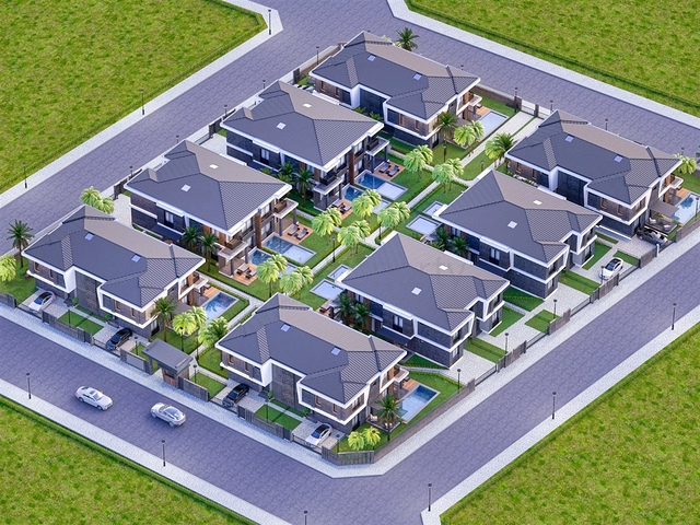 4+1-Villa in der Region Doshemealty - Antalya 