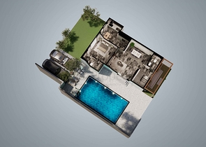 3+1, 4+2 Villa in Altyntas - Antalya 