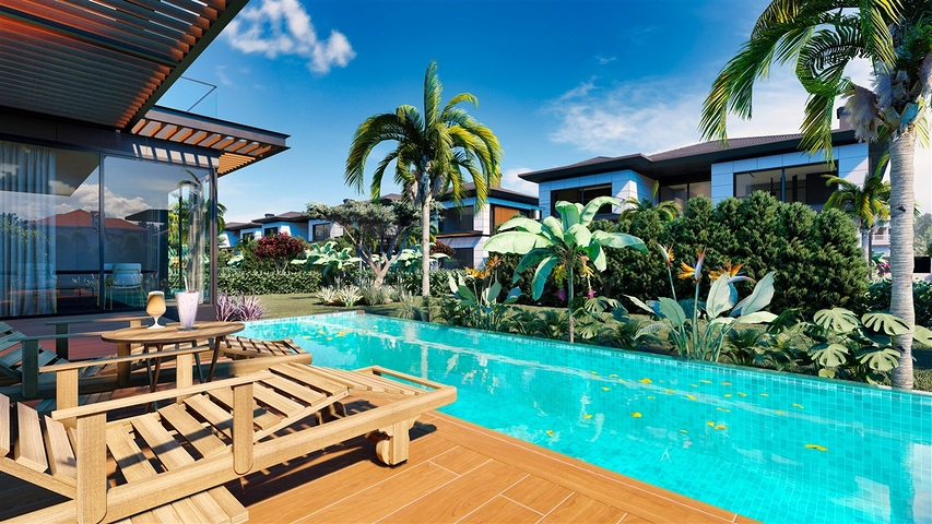 4+1-Villa in der Region Doshemealty - Antalya