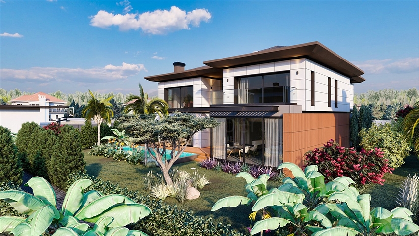 4+1-Villa in der Region Doshemealty - Antalya