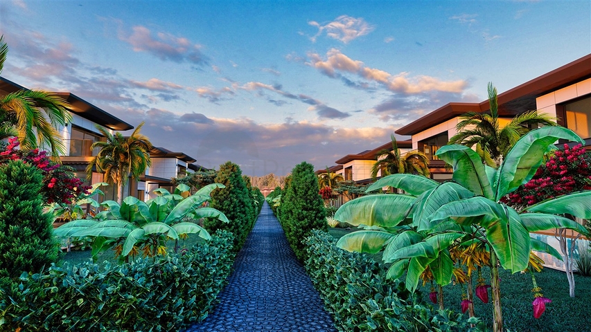 4+1-Villa in der Region Doshemealty - Antalya