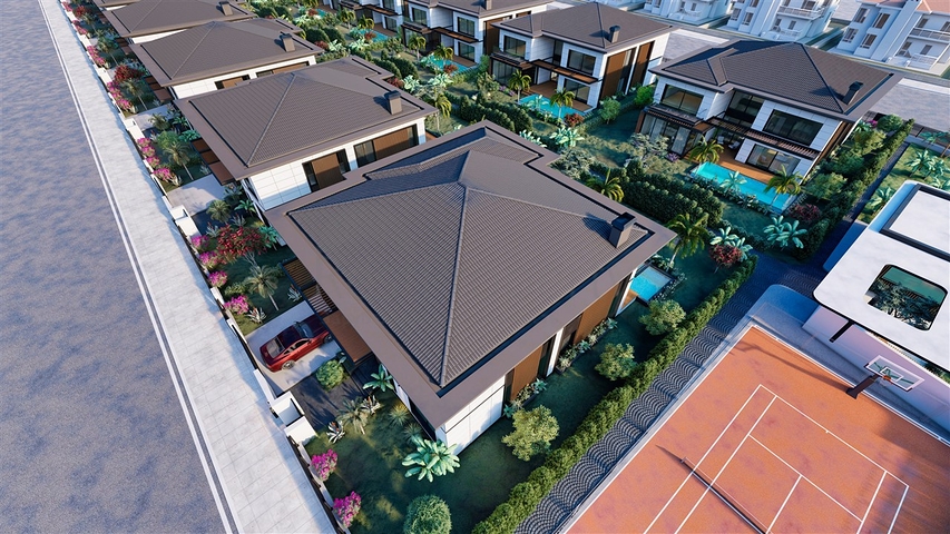 4+1-Villa in der Region Doshemealty - Antalya