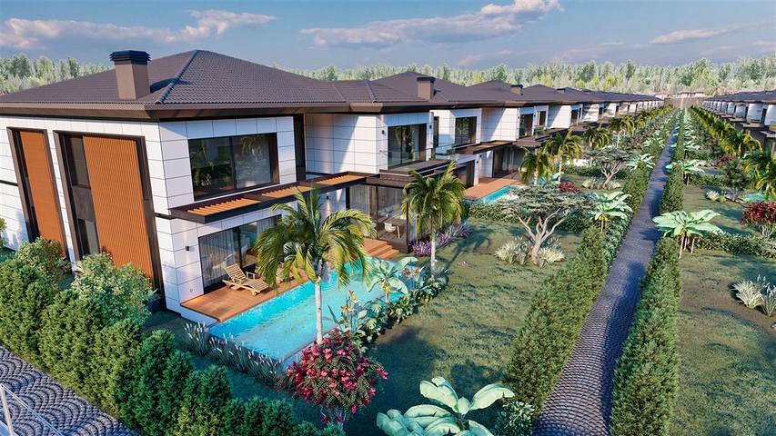 4+1-Villa in der Region Doshemealty - Antalya