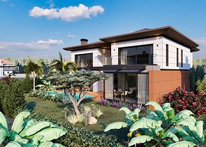 4+1-Villa in der Region Doshemealty - Antalya