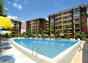 Apartment 3+1 möbliert, in einem Komplex in der ersten Zeile