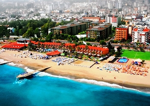 Apartment 3+1 möbliert, in einem Komplex in der ersten Zeile