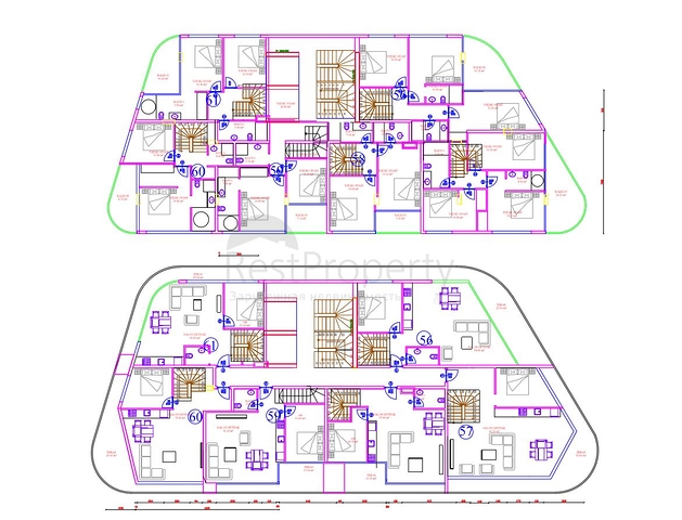 Neuer Komplex im Zentrum von Alanya